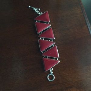 Coral and sterling bracelet!